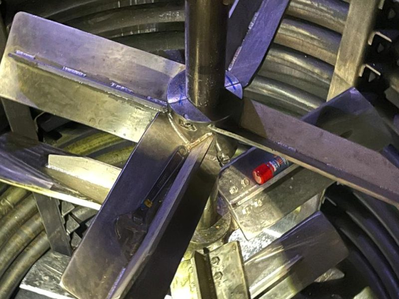 Usinagem de Pás para Reator