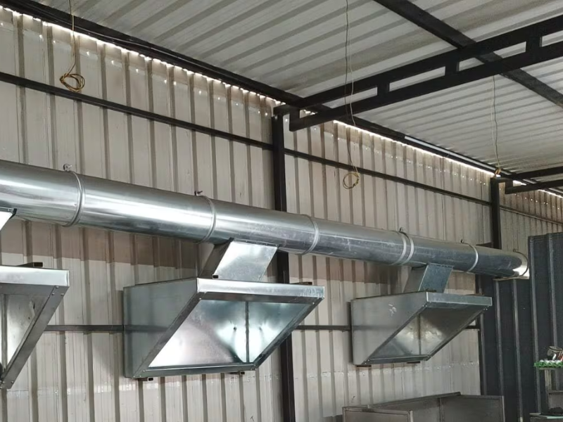 sistemas de exaustão industriais